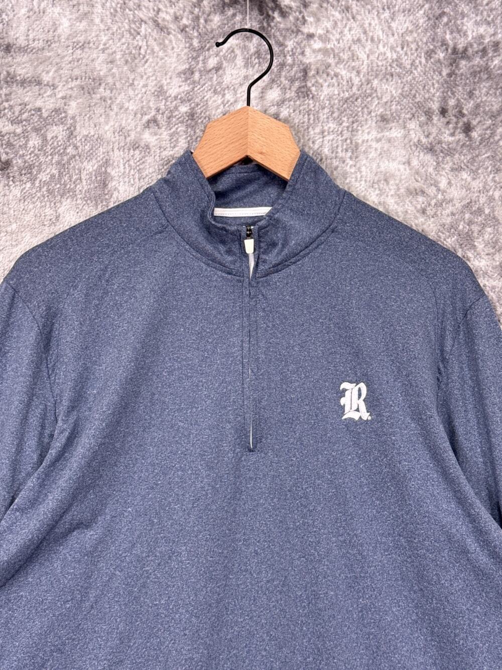 Johnnie O 1/4 Zip Sweatshirt Medium Mens Rice Owls Performance Pullover
